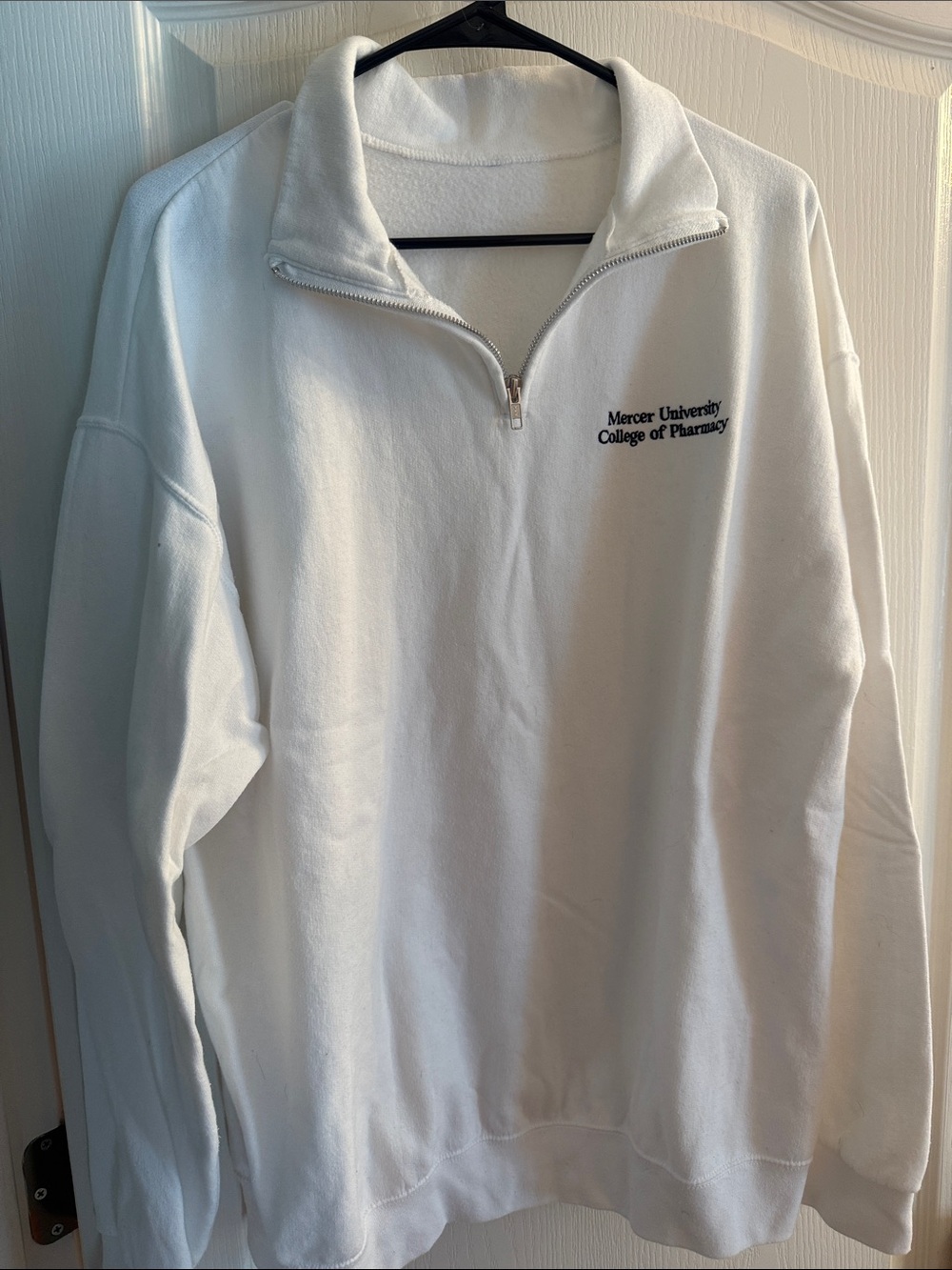 Mercer University College of Pharmacy Zip-Up Crewneck